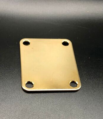 Gold neck plate - 64mm x 51mm