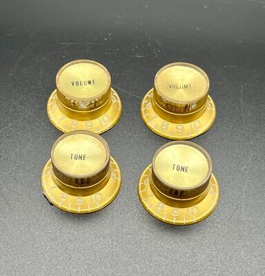 1970s Ibanez Control knob set - Gold body and cap