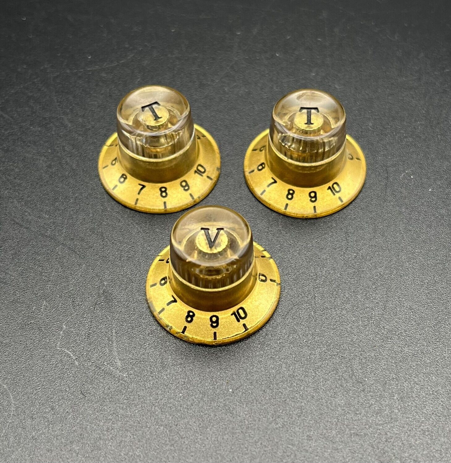 1960s Teisco, Epiphone Guitar knobs