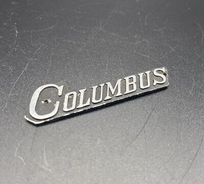 ​1960's Columbus Nail On Plastic Headstock Logo.