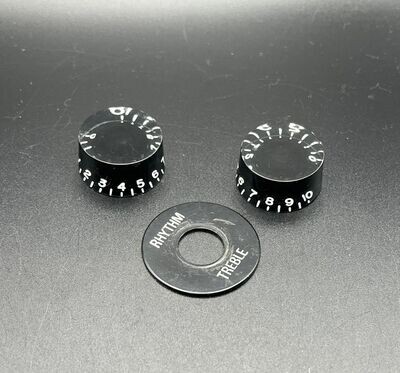 ​Genuine Gibson Black replacement Knobs and Poker disc