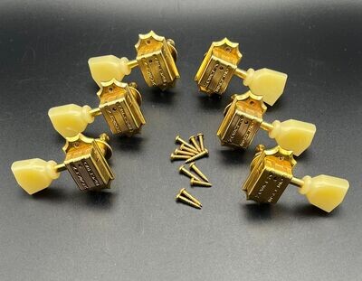 TonePros TPK33-G Gold Kluson Tuners - 3 Per Side