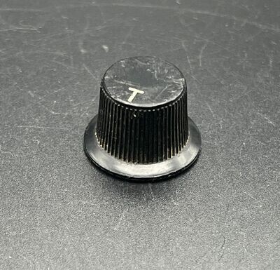 ​1960's Teisco Black Plastic "T - Tone" knob