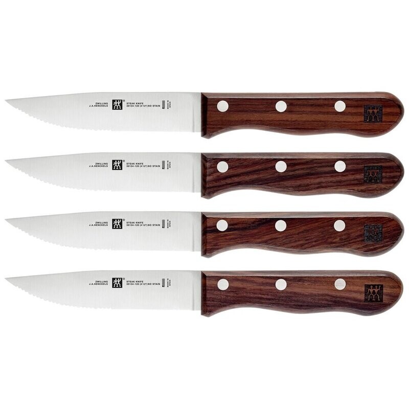 STEAKHOUSE 4 Piece Steak Knife Set with Storage Case
