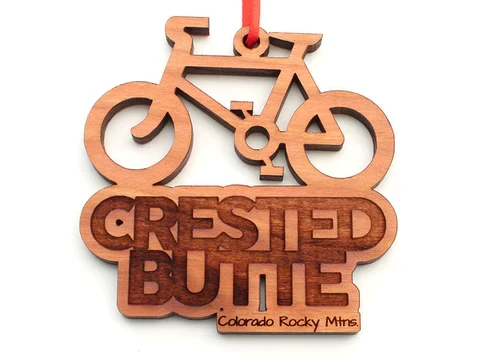 Crested Butte Bike Ornament