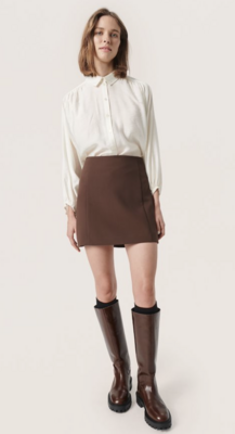 Soaked - Corinne Short Skirt (hot fudge)