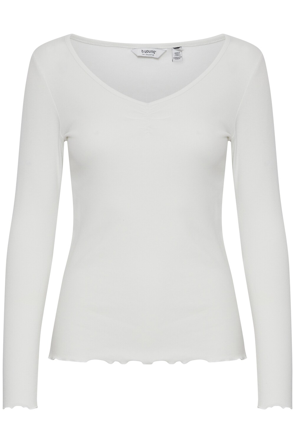b.young– Sanana LS V T-Shirt (Off White) 