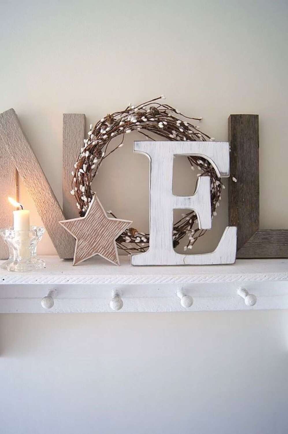 Wooden NOEL Letters