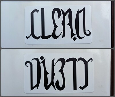 Clean/Dirty Reversible Dishwasher Magnet