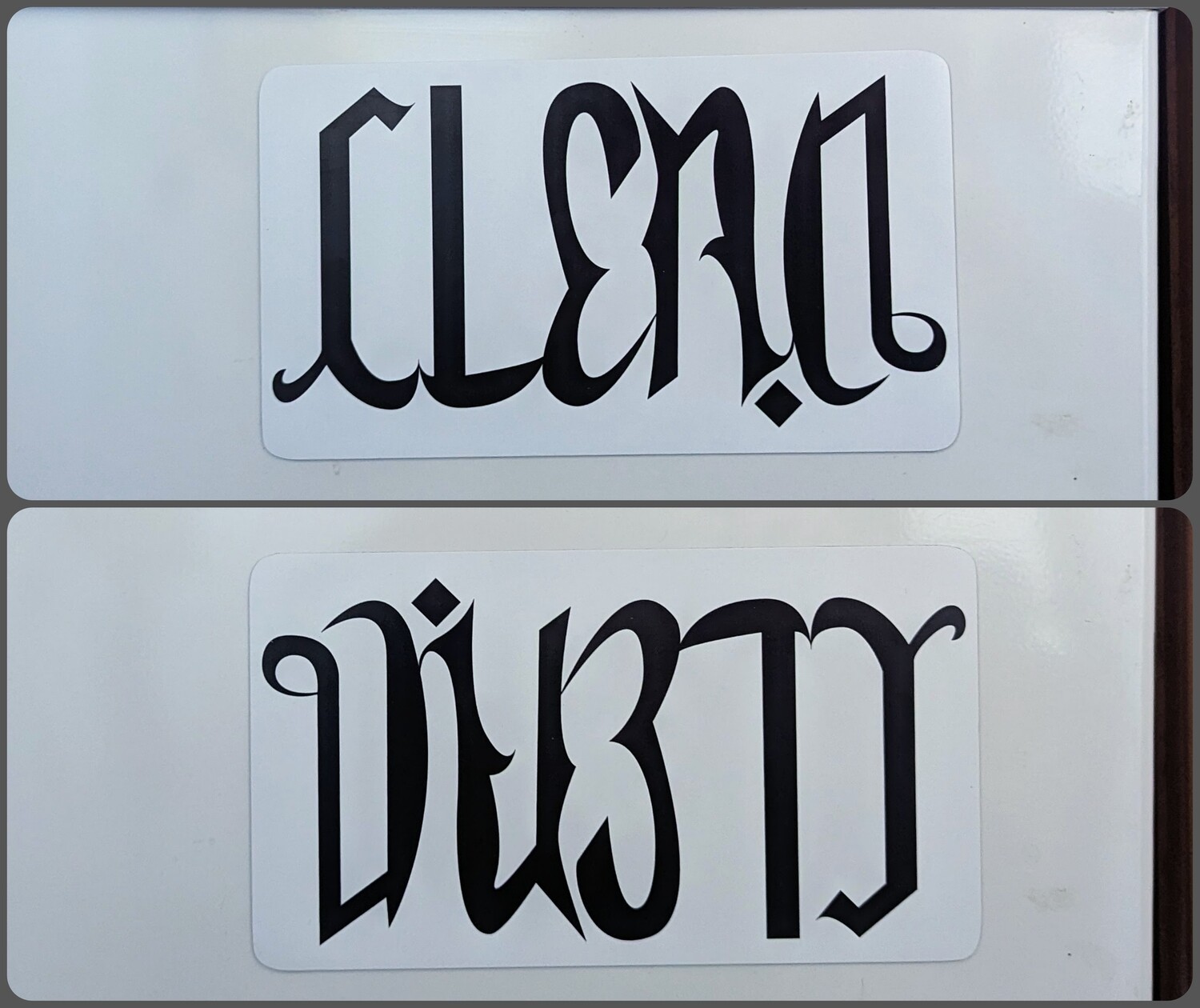 Clean/Dirty Reversible Dishwasher Magnet