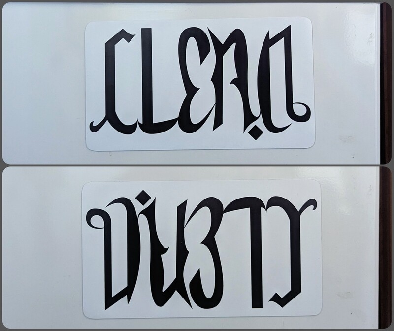 Clean/Dirty Reversible Dishwasher Magnet