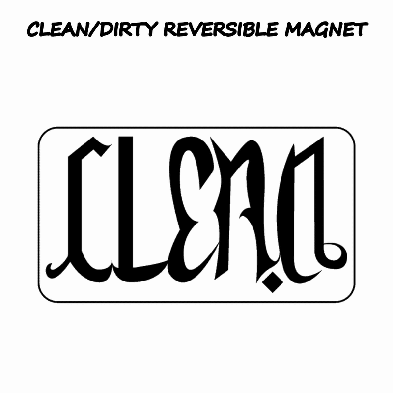 Clean/Dirty Reversible Dishwasher Magnet