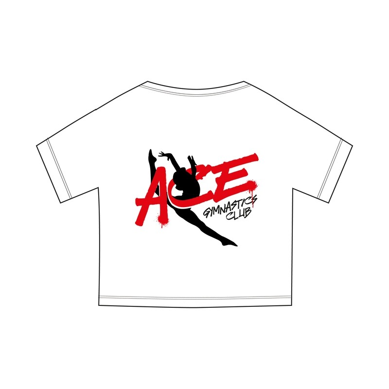 Ace White 'Afterhours 3' Cropped T-Shirt