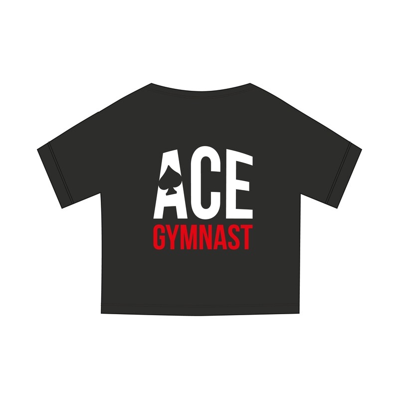 Ace New Brand Black Cropped T-Shirt