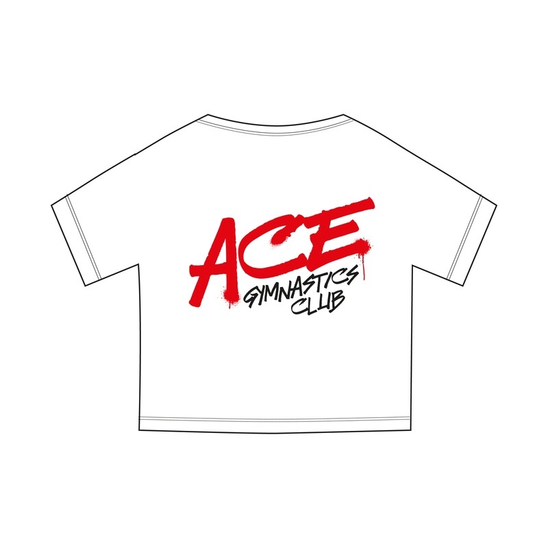 Ace White 'Afterhours 1' Cropped T-Shirt