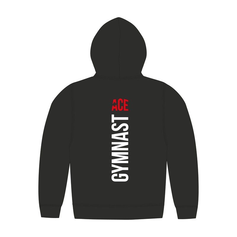 Ace Black Zip Up Hoodie