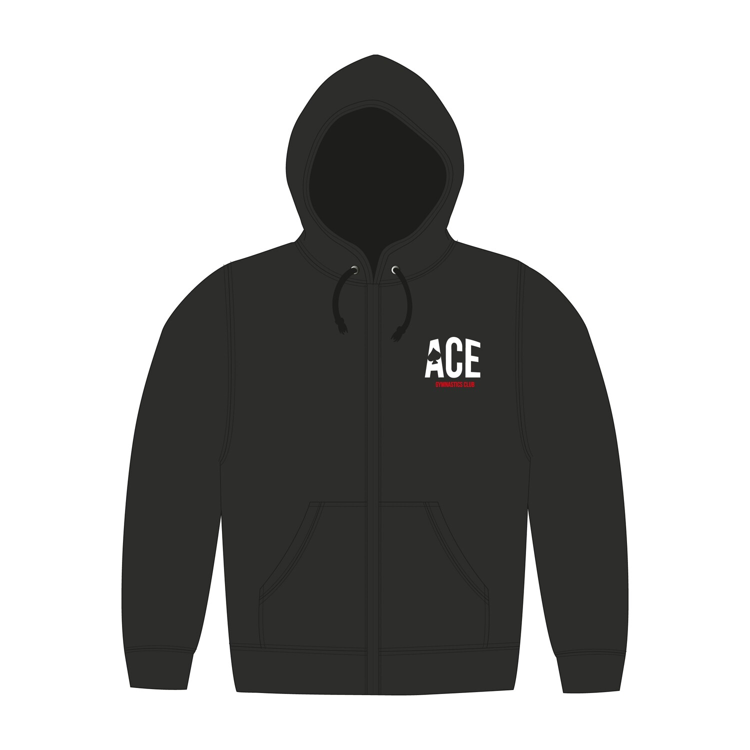 Ace Black Zip Up Hoodie Ace Black Zip Up Hoodie