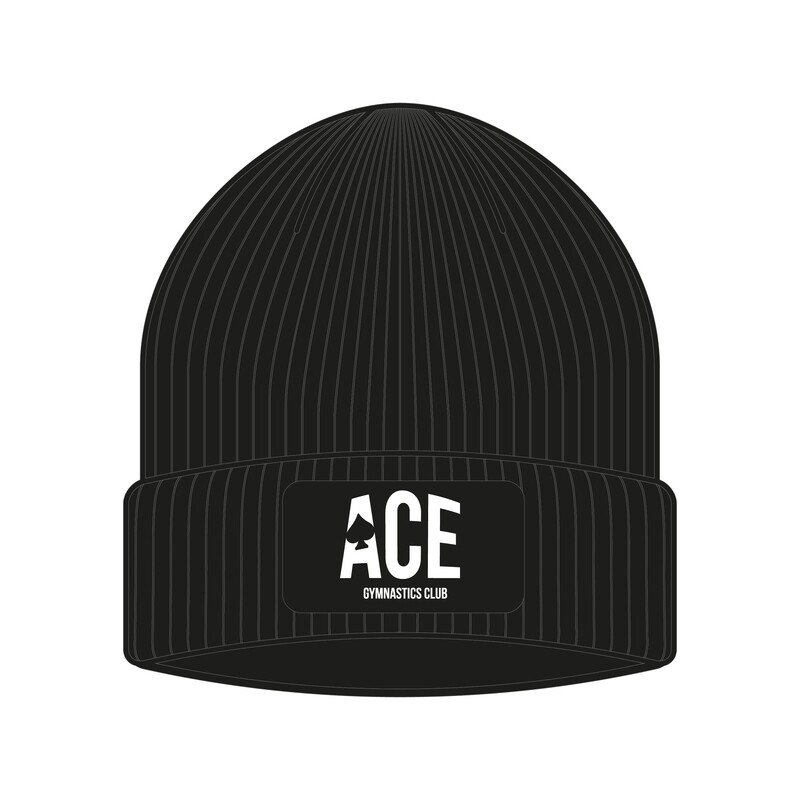 Ace Black Beanie (Badge Style 2)