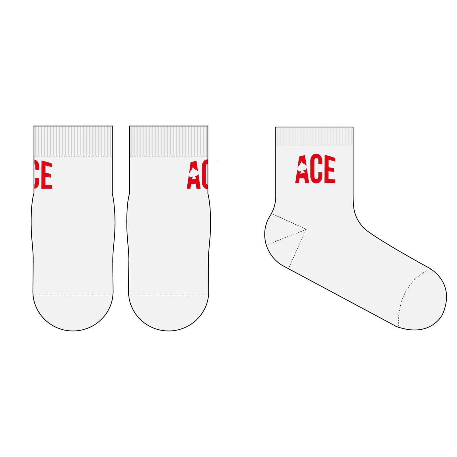 Ace White Socks Ace White Socks