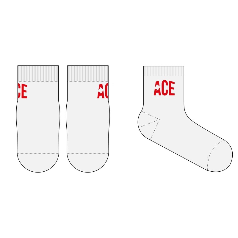 Ace White Socks