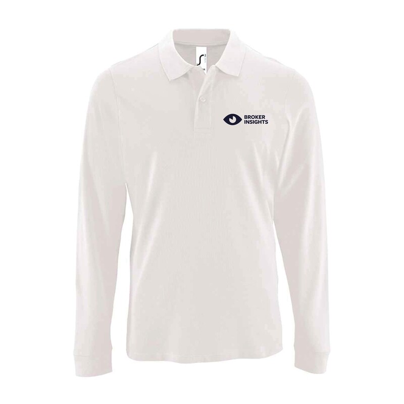 Broker Insights - SOL'S Long Sleeve Piqué Polo Shirt - White