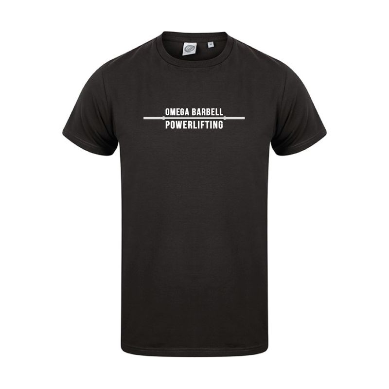OMEGA BARBELL POWERLIFTING Unisex Cotton T-shirt