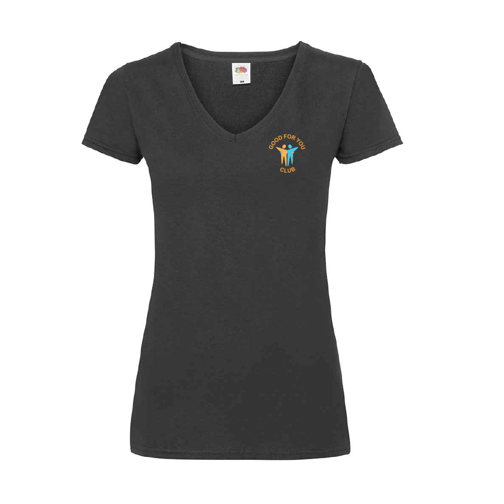 Good For You Club Ladies V-neck T-shirt (Pocket Print) Good For You Club Ladies V-neck T-shirt (Pocket Print)