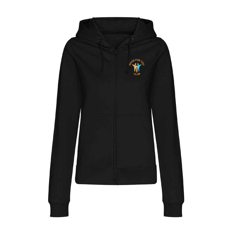 Good For You Ladies Zip Up Hoodie