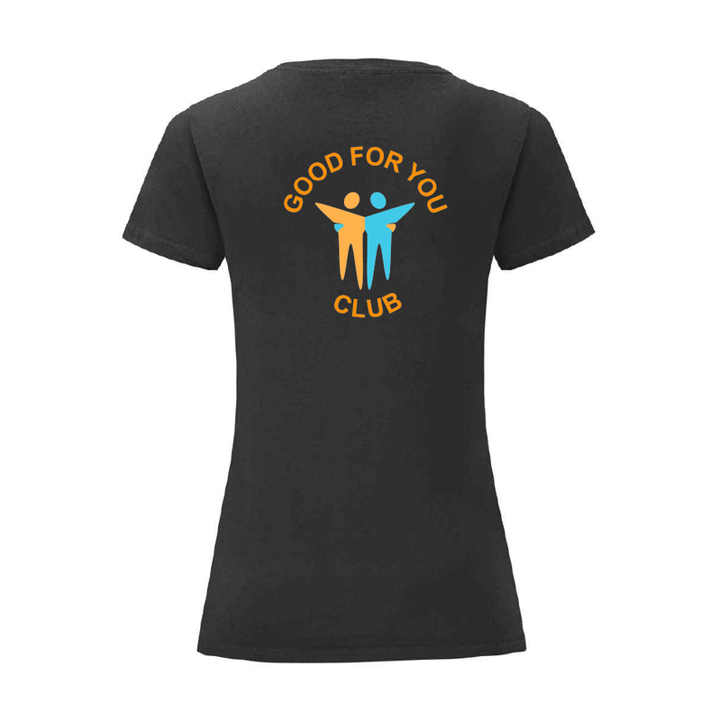 Good For You Club Ladies Sports T-shirt (with Back Print)