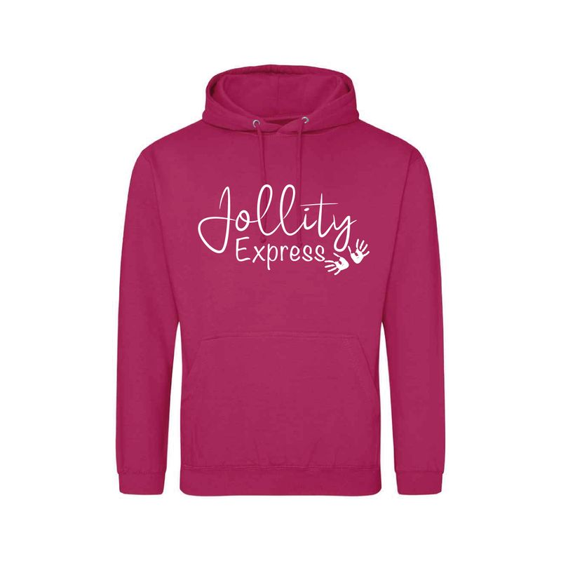 Jollity Express Hot pink Hoodie