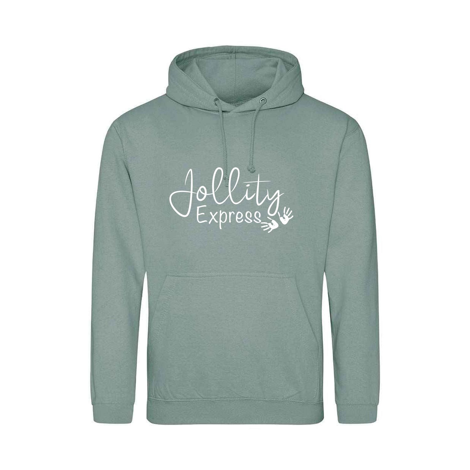 Jollity Express Dusty Green Hoodie Jollity Express Dusty Green Hoodie