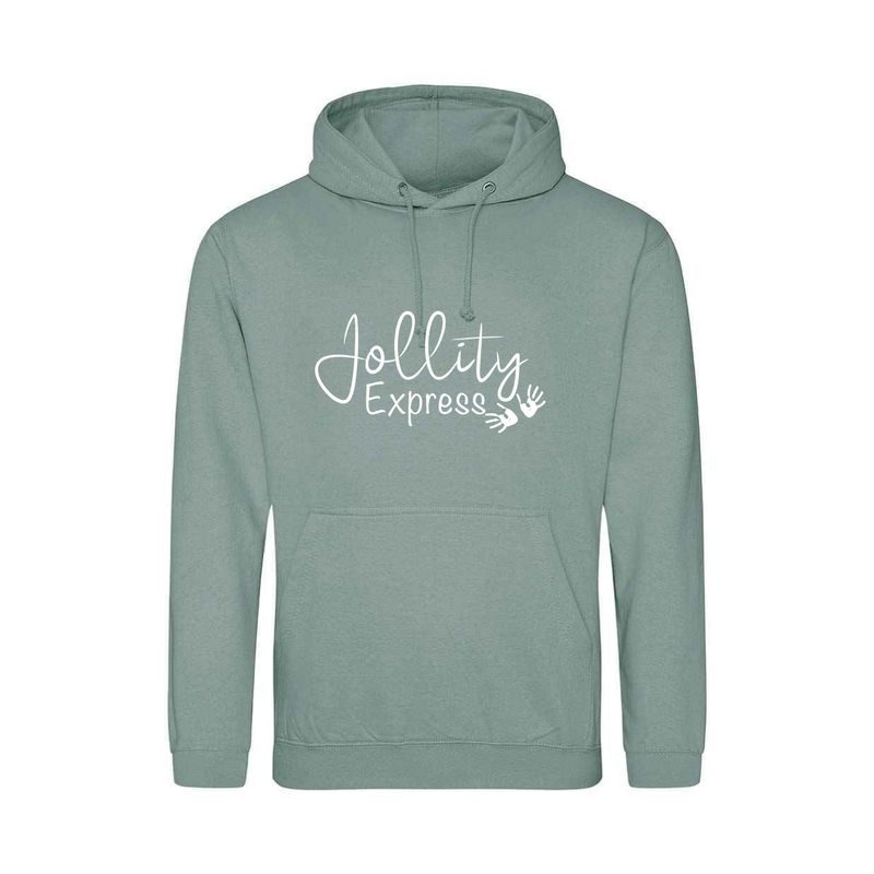 Jollity Express Dusty Green Hoodie