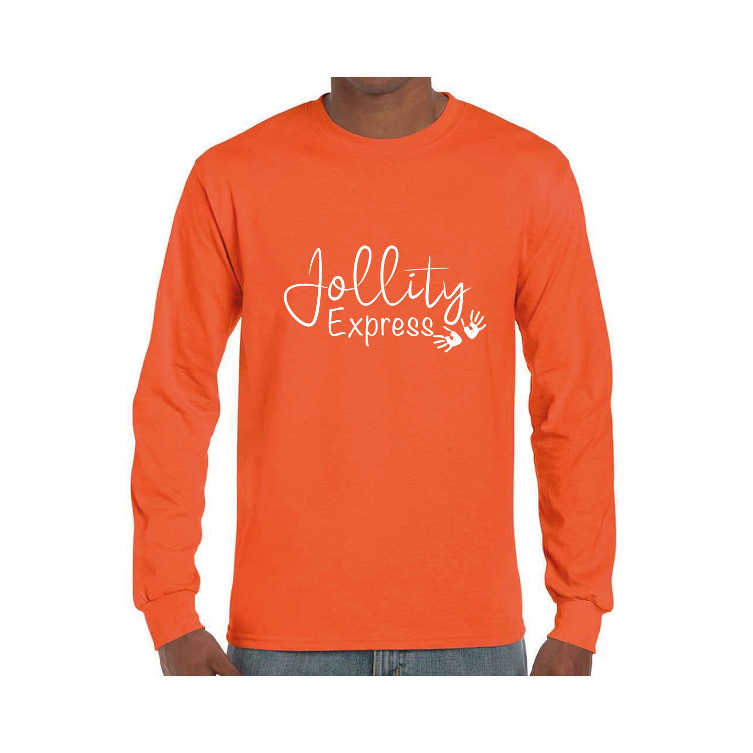 Jollity Express Orange Long Sleeve T-shirt Jollity Express Orange Long Sleeve T-shirt