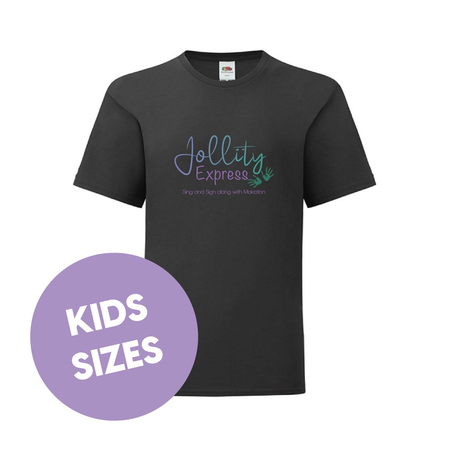 Jollity Express Kids Black T-shirt - KIDS SIZES Jollity Express Kids Black T-shirt - KIDS SIZES