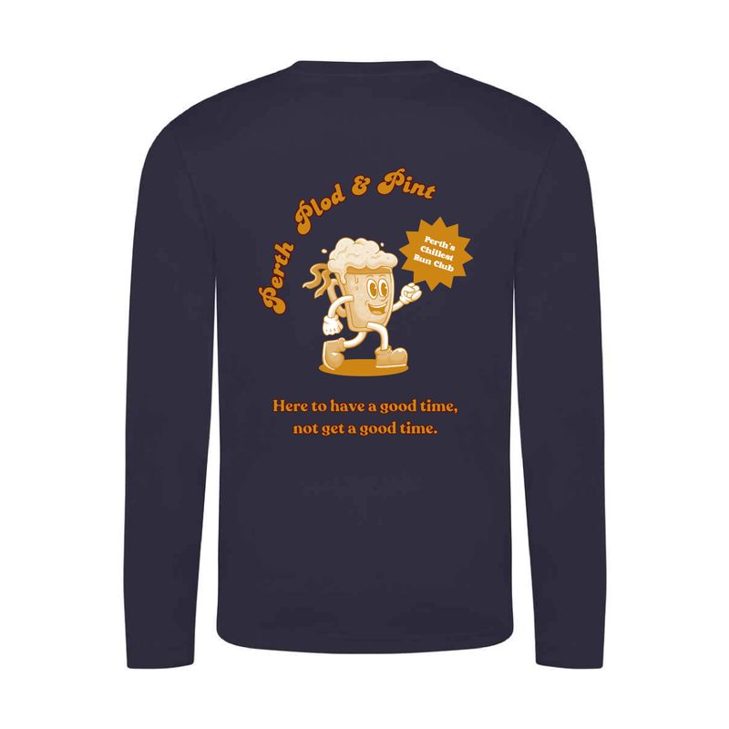Plod & Pint - Cool Long Sleeve Sports T-Shirt Unisex