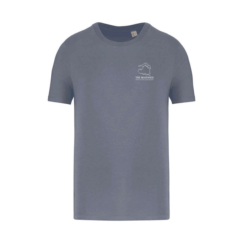 The Boatshed Unisex Organic T-shirt - Mineral Grey The Boatshed Unisex Organic T-shirt - Mineral Grey