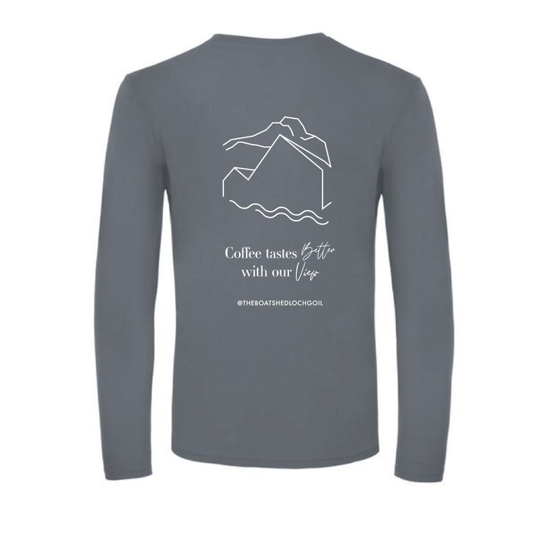 The Boatshed Long Sleeve T-shirt - Dark Grey