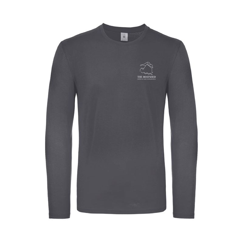 The Boatshed Long Sleeve T-shirt - Dark Grey The Boatshed Long Sleeve T-shirt - Dark Grey