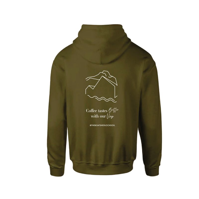 The Boatshed Organic Unisex Hoodie - Khaki