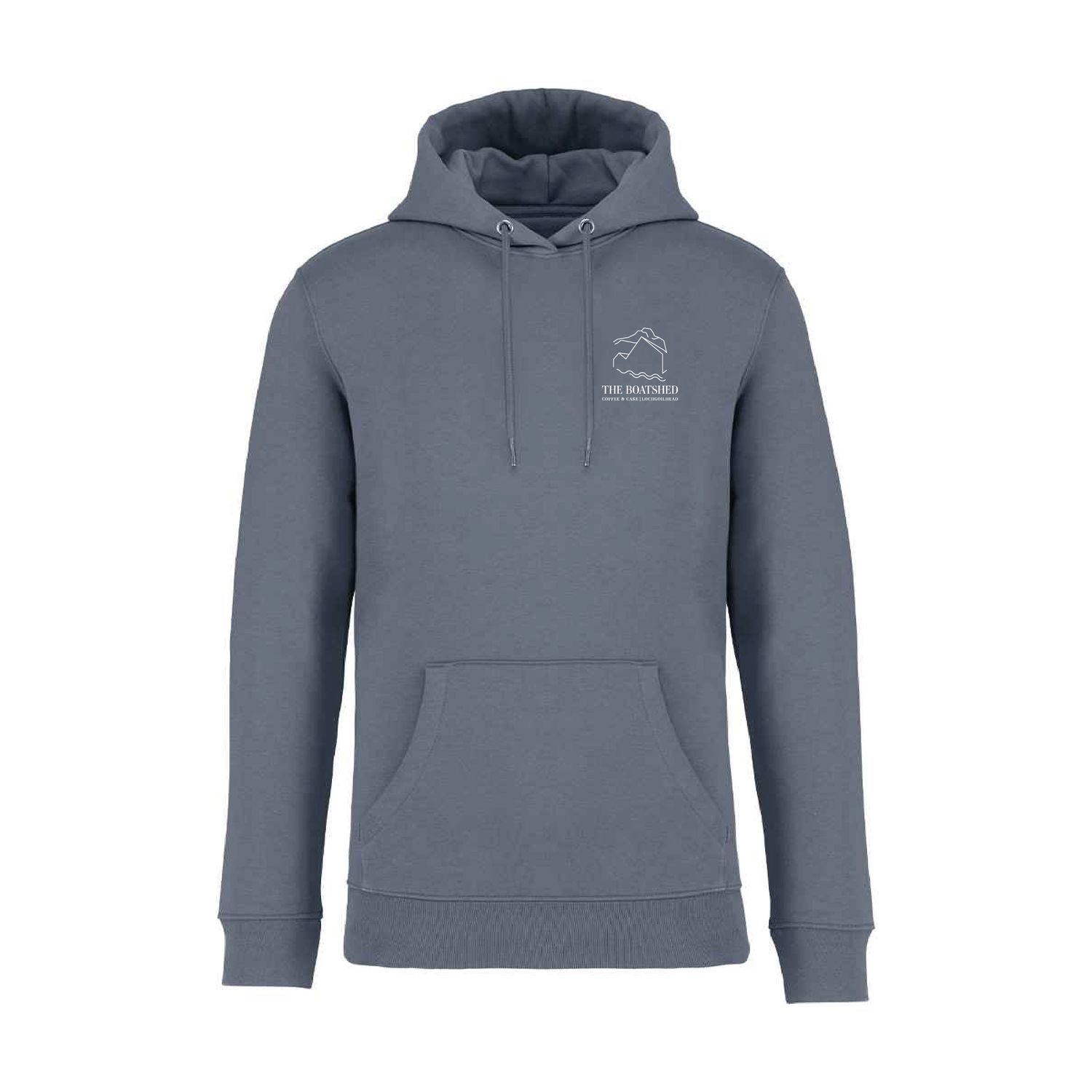 The Boatshed Unisex Heavyweight Hooded Sweatshirt - Mineral Grey The Boatshed Unisex Heavyweight Hooded Sweatshirt - Mineral Grey