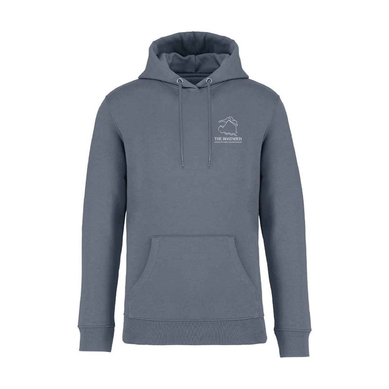 The Boatshed Unisex Heavyweight Hooded Sweatshirt - Mineral Grey The Boatshed Unisex Heavyweight Hooded Sweatshirt - Mineral Grey