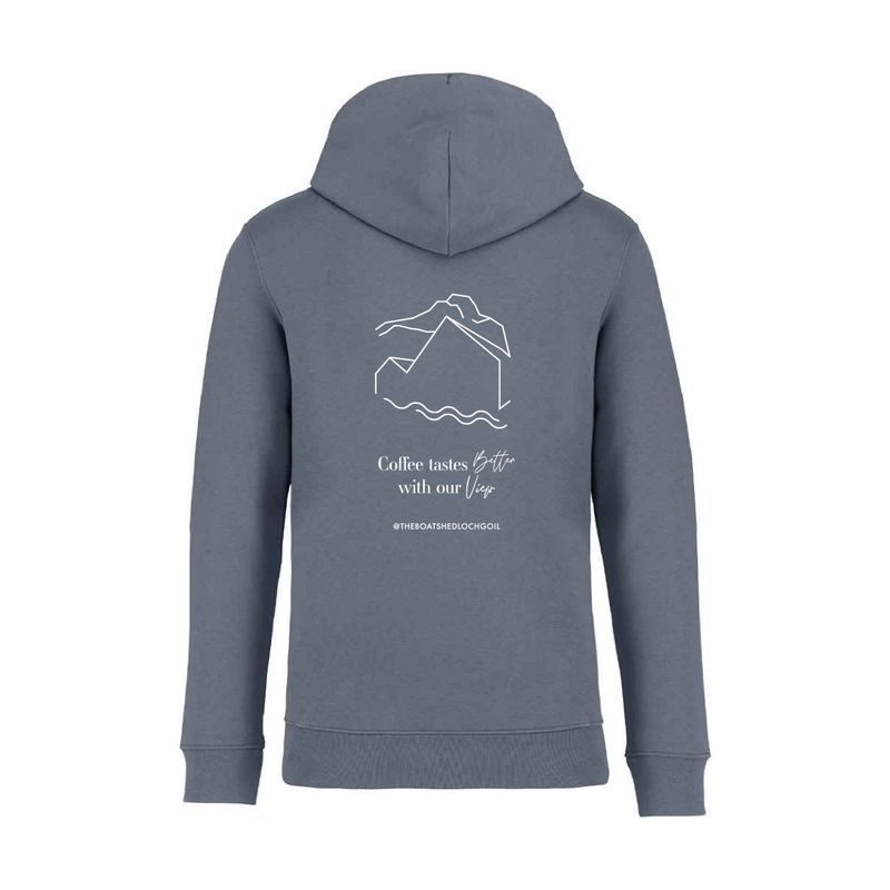 The Boatshed Unisex Heavyweight Hooded Sweatshirt - Mineral Grey