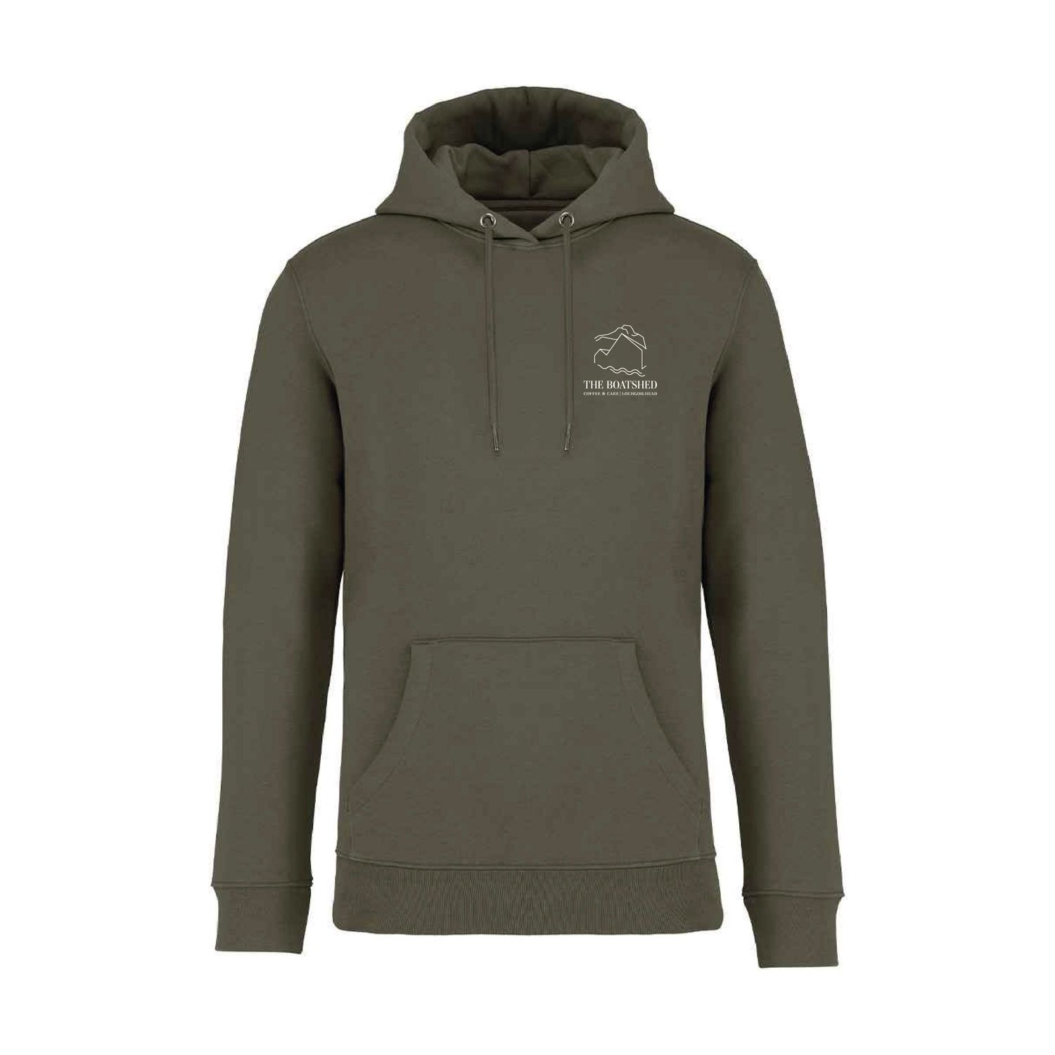 The Boatshed Unisex Heavyweight Hooded Sweatshirt - Organic Khaki
