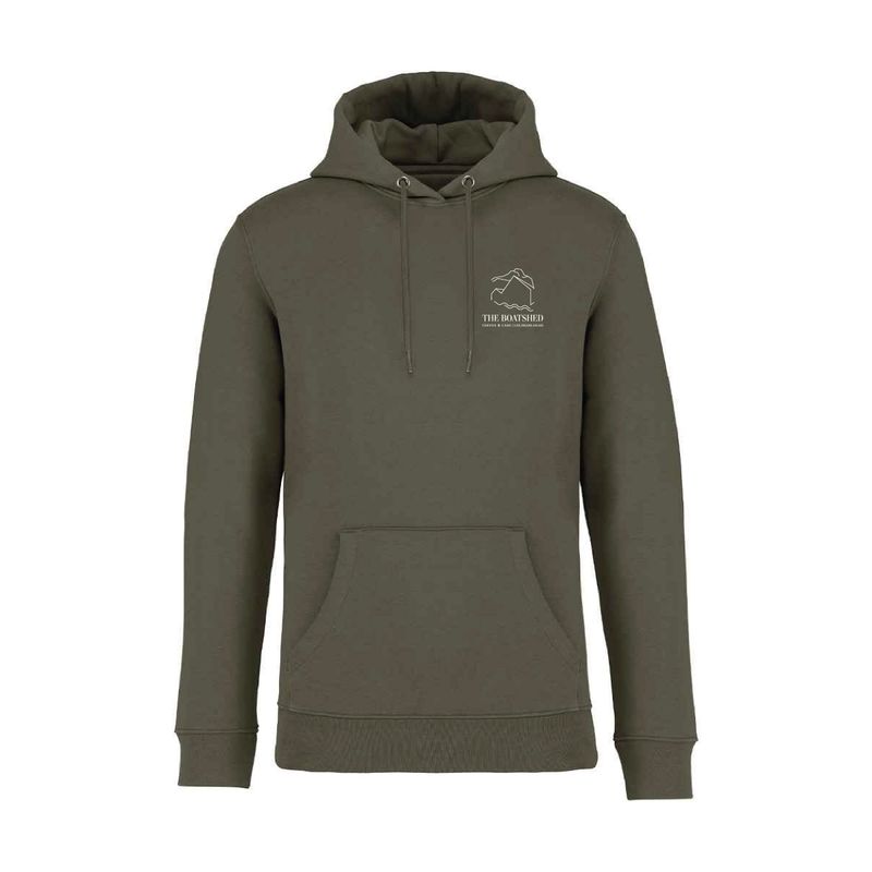 The Boatshed Unisex Heavyweight Hooded Sweatshirt - Organic Khaki The Boatshed Unisex Heavyweight Hooded Sweatshirt - Organic Khaki