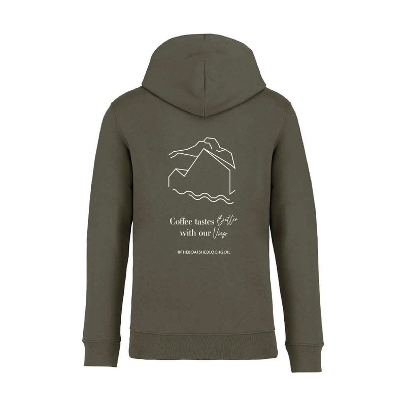The Boatshed Unisex Heavyweight Hooded Sweatshirt - Organic Khaki