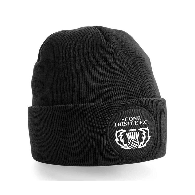 THE JAGGIES Scone Thistle F.C. Round Patch Beanie