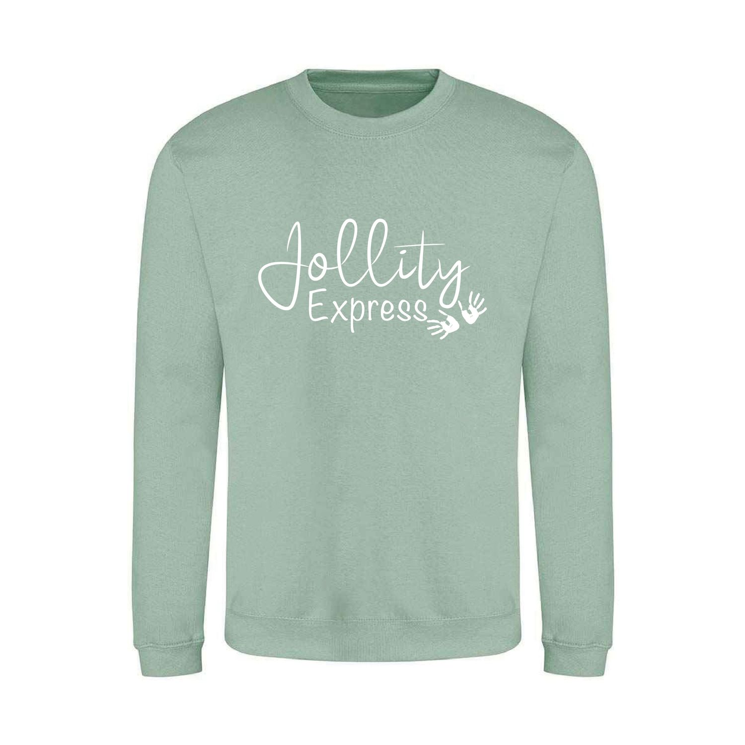 Jollity Express Dusty Green Sweatshirt Jollity Express Dusty Green Sweatshirt
