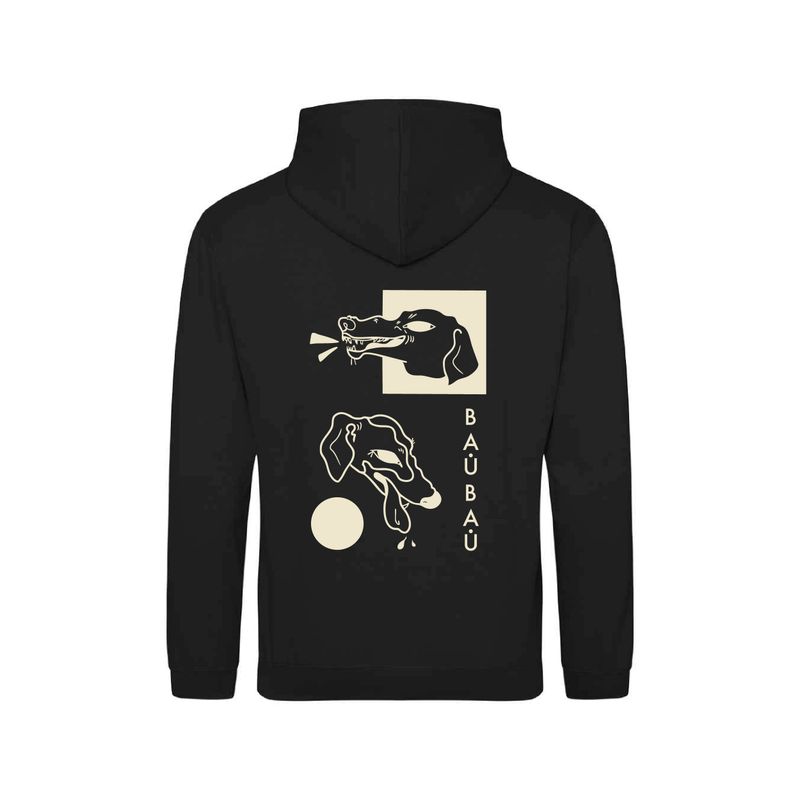 BauBau Unisex College Hoodie - Black BauBau Unisex College Hoodie - Black