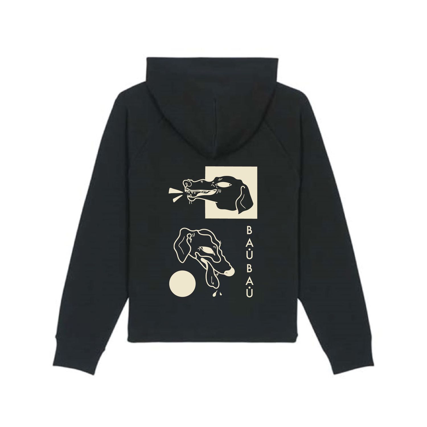 BauBau Women's Cropped Organic Hoodie - Black BauBau Women's Cropped Organic Hoodie - Black