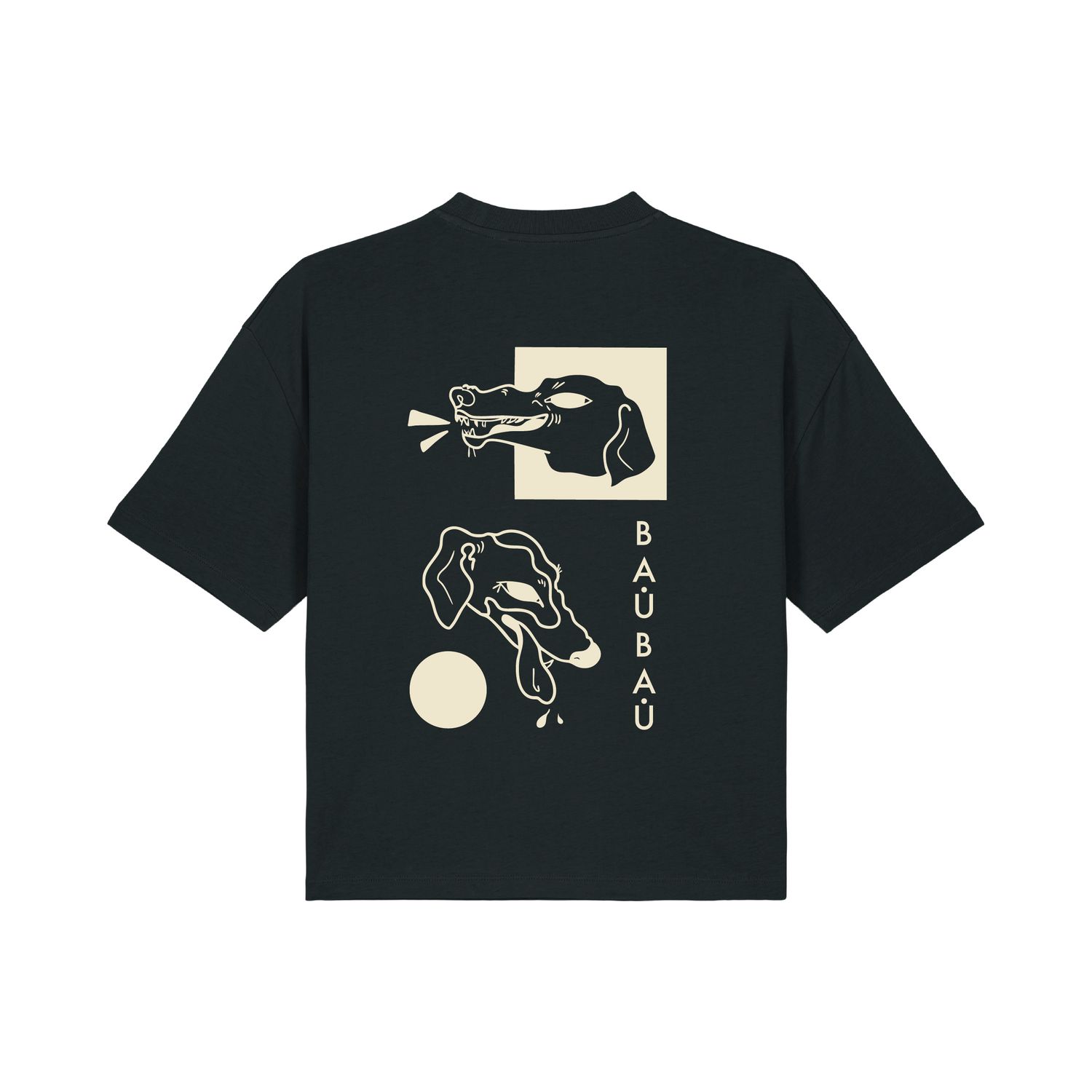 BauBau Women’s Organic Boxy T-shirt - Black BauBau Women’s Organic Boxy T-shirt - Black